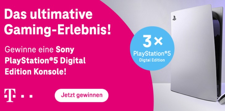 Telekom PS5 gratis gewinnspiel