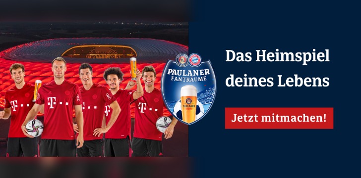 Paulaner FC Bayern Muenchen Gewinnspiel