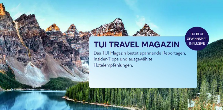 TUI Travel Magazin gratis Gewinnspiel
