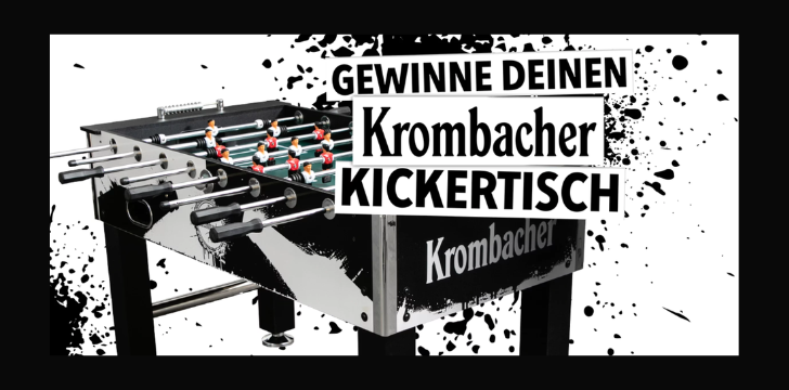 Krombacher Kickertisch gratis Gewinnspiel