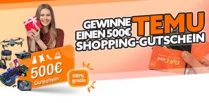 TEMU Gutschein gewinnen