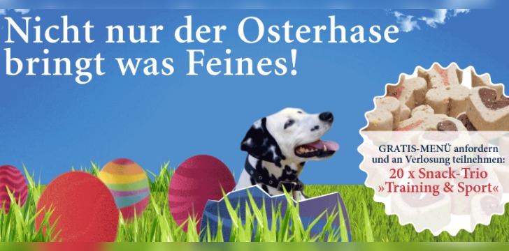 Dinner for dogs Oster gratis Gewinnspiel