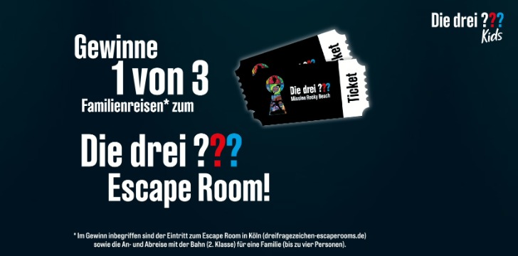 Die drei Fragezeichen Escape Room Gewinnspiel