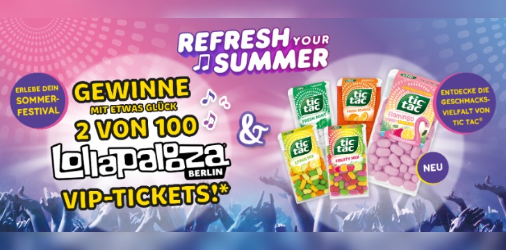 TicTac Festival Gewinnspiel