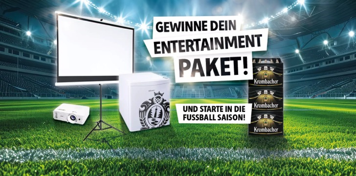 Krombacher gratis Entertainment Gewinnspiel