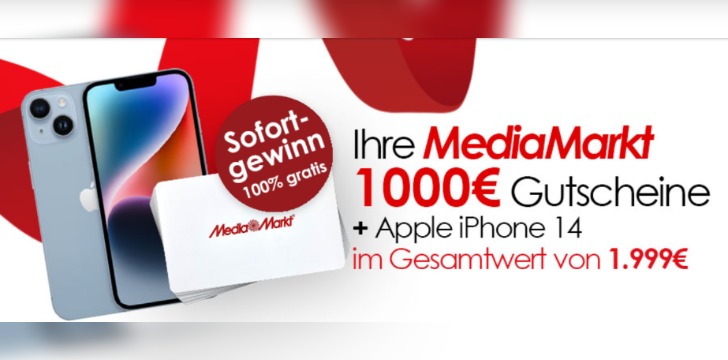 MediaMarkt iPhone Bargeld gewinnen