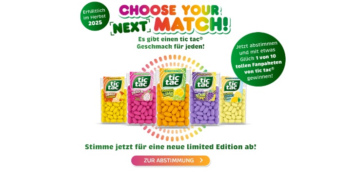 Tic Tac Voting Gewinnspiel