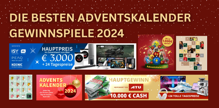 Beste Adventskalender Gewinnspiele 2024