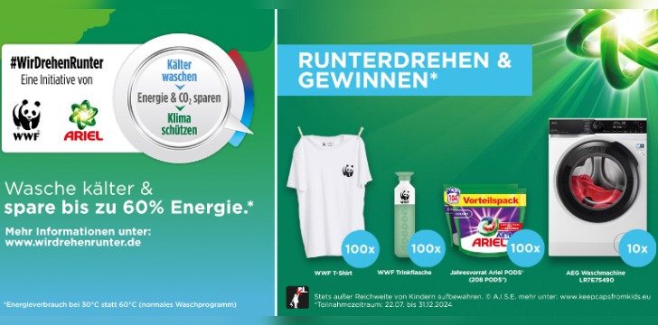 Procter and Gamble Waschmaschinen Gewinnspiel