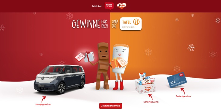 REWE Ferrero Weihnachtsgewinnspiel