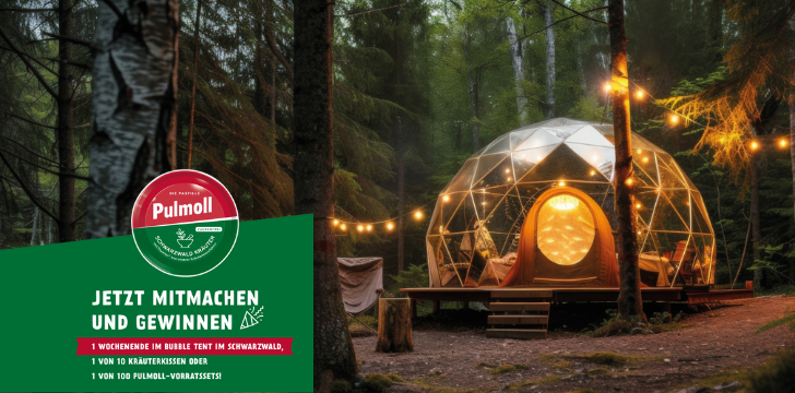 Pulmoll Bubble Tent Gewinnspiel