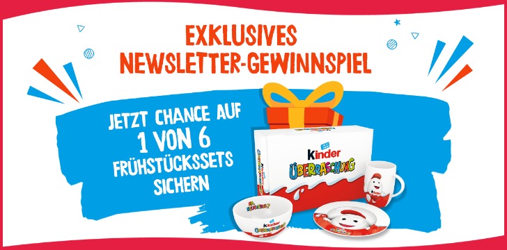 kinder Ueberraschung Fruehstuecksset Gewinnspiel